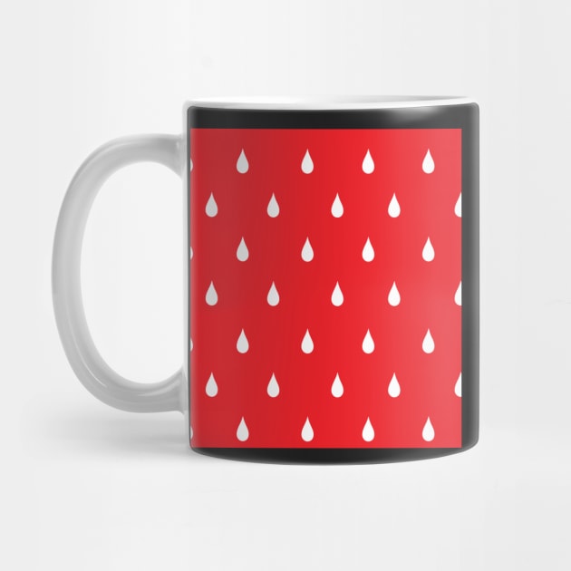 Raindrops in red and white by bigmoments